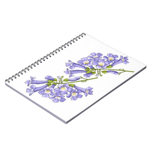 Flores do Brasil jacaranda Notitieboek (Linkerzijde)