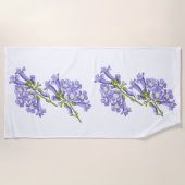 Flores do Brasil jacaranda Strandlaken (Voorkant)