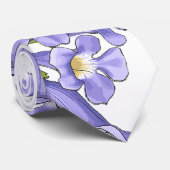 Flores do Brasil jacaranda Stropdas (Opgerold)