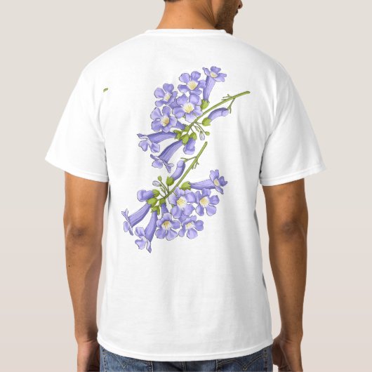 Flores do Brasil jacaranda T-shirt (Achterkant)