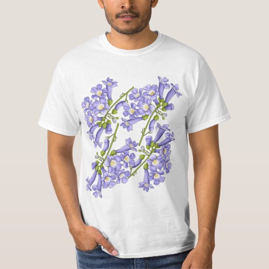 Flores do Brasil jacaranda T-shirt (Voorkant)