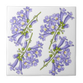 Flores do Brasil jacaranda Tegeltje (Voorkant)
