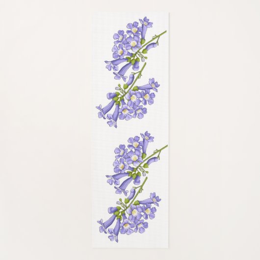 Flores do Brasil jacaranda Yogamat (Voorkant)
