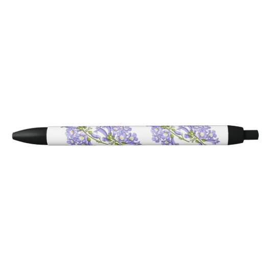 Flores do Brasil jacaranda Zwarte Inkt Pen (Voorkant)