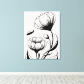 Flores do Silêncio Canvas Afdruk (Insitu (Houten vloer))