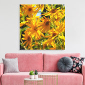 Flores en mi hierbas bloemen in mijn onkruid canvas afdruk (Insitu (Woonkamer))