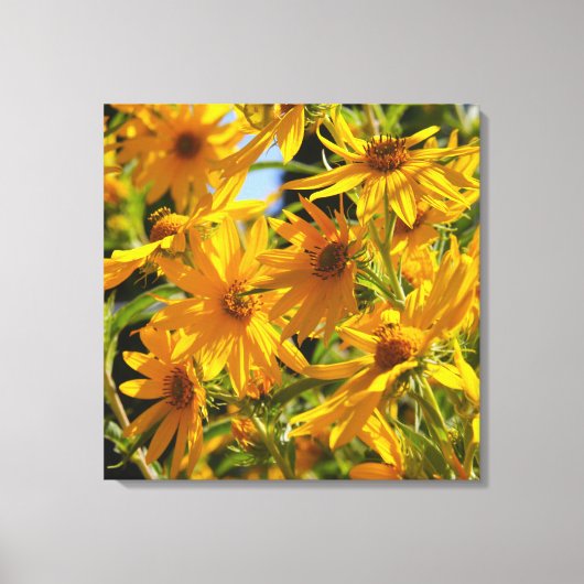 Flores en mi hierbas bloemen in mijn onkruid canvas afdruk (Voorkant)