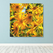 Flores en mi hierbas bloemen in mijn onkruid canvas afdruk (Insitu (Houten vloer))