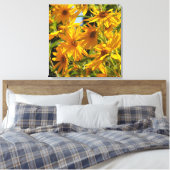 Flores en mi hierbas bloemen in mijn onkruid canvas afdruk (Insitu (Slaapkamer))