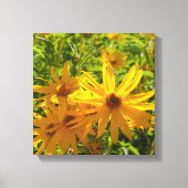 Flores en mi hierbas bloemen in mijn onkruid canvas afdruk (Voorkant)