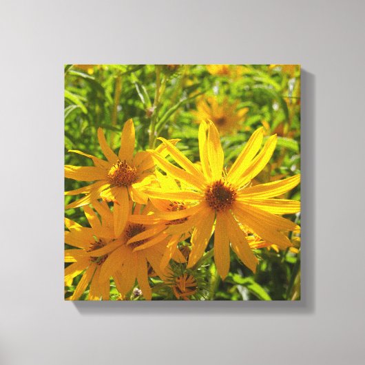 Flores en mi hierbas bloemen in mijn onkruid canvas afdruk (Voorkant)