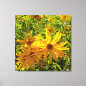 Flores en mi hierbas bloemen in mijn onkruid canvas afdruk (Voorkant)