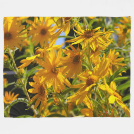 Flores en mi hierbas bloemen in mijn onkruid fleece deken