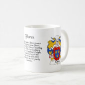 Flores Family Crest cup Koffiemok (Voorkant rechts)