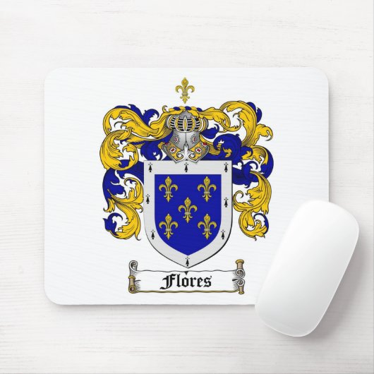 FLORES FAMILY CREST - FLORES COAT OF ARMS MUISMAT (Met muis)