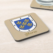 Flores Family Shield Drankjes Onderzetter (Linkerzijde)