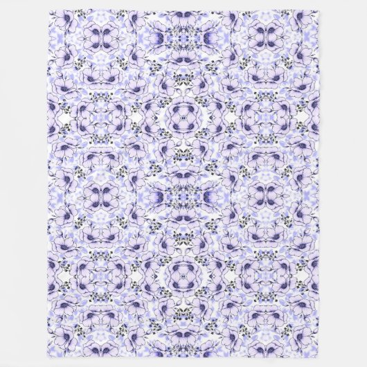 Flores Flutuantes Fleece Deken (Voorkant)