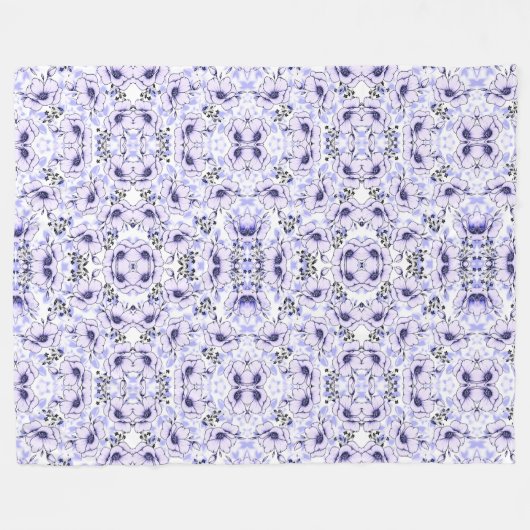 Flores Flutuantes Fleece Deken (Voorkant (Horizontaal))