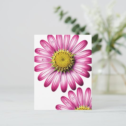 flores gérbera briefkaart (Staand voorkant)