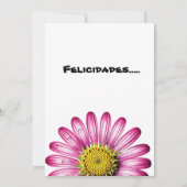 flores gérbera kaart (Achterkant)