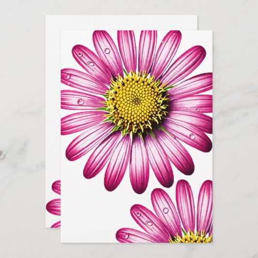 flores gérbera kaart (Voorkant / Achterkant)
