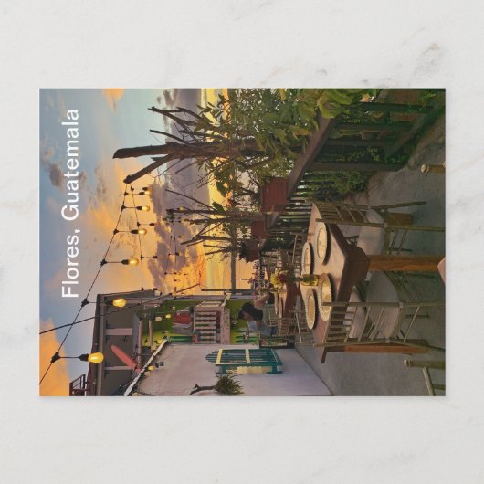 Flores, Guatemala Briefkaart (Voorkant)