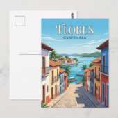 Flores Guatemala Briefkaart (Voorkant / Achterkant)