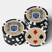 Flores Heraldic Arms Pokerchips (Opstapeling)