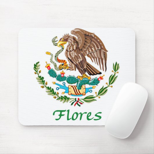 Flores Mexican National Seal Muismat (Met muis)