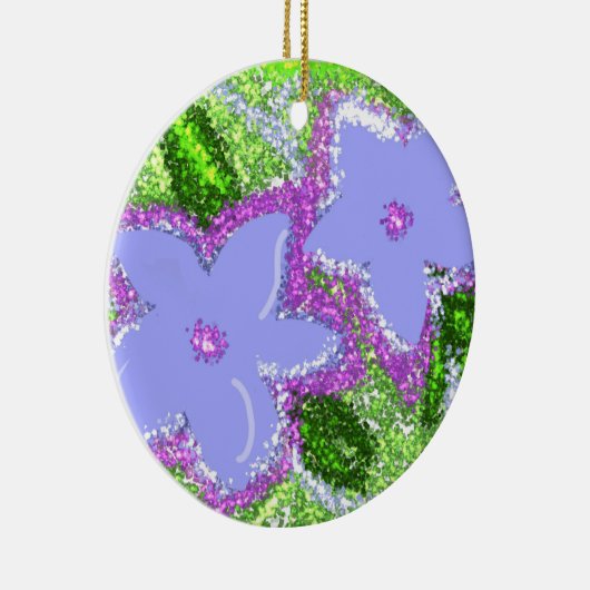 flores moradas keramisch ornament (Rechts)