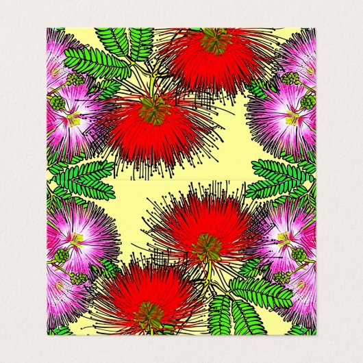 Flores nativas do Brasil Visitekaartje (Buitenkant ongevouwen)