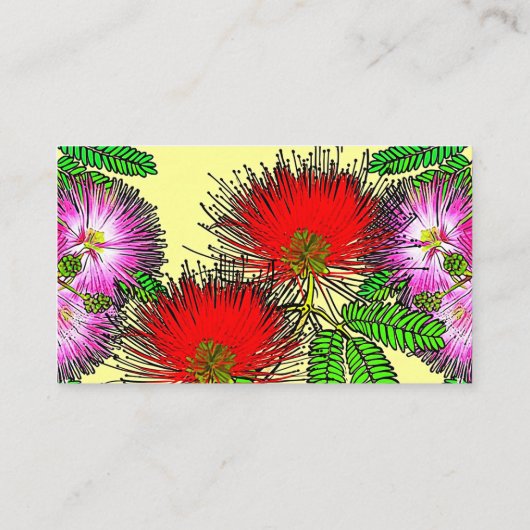 Flores nativas do Brasil Visitekaartje (Achterkant)