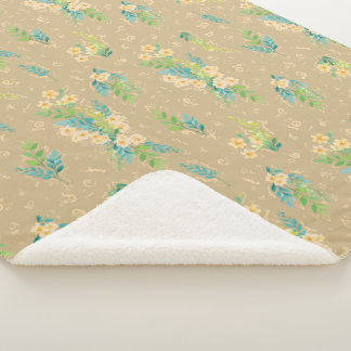 Flores Neutras Sherpa Deken