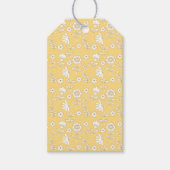 Flores ocres tags cadeaulabel (Voorkant)