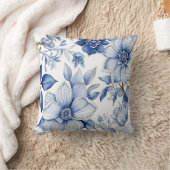 Flores paisibles : L'art floral Abstrait apaisant Kussen (Deken)