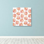Flores Pêssego Canvas Afdruk (Insitu (Houten vloer))