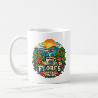 Flores Sunrise Coffee Vintage Indonesische Kunstmo Koffiemok