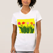 flores tulipas coloridas t-shirt (Voorkant)