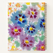 Flores violetas cuaderno notitieboek (Achterkant)