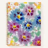 Flores violetas cuaderno notitieboek (Voorkant)