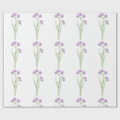 flores violetas delicadas cadeaupapier (Vlak)