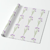 flores violetas delicadas cadeaupapier (Uitgerold)