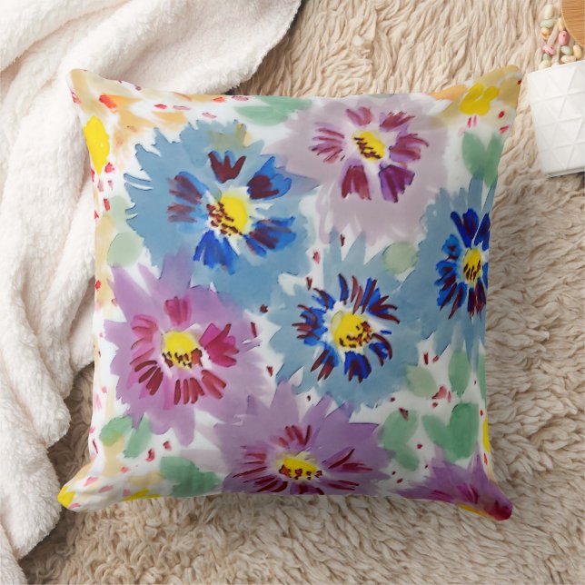 Flores violetas  kussen (Deken)