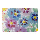 Flores violetas y azules badmat (Voorkant)
