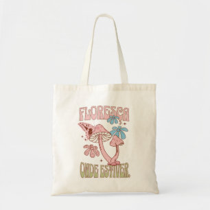 "Floresça Onde Estiver" Boho Bloem Tote Bag