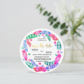 Florescent boho wreath, elegantie van levendige kl kaart (Staand voorkant)