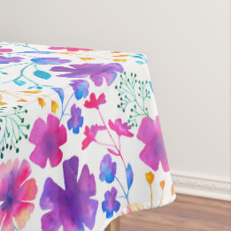 Florescent Floral Colorful Pattern Tablecloth Tafelkleed
