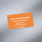 Florescent Oranje Speck Pattern Visitekaartje Magneet (Voorbeeld)