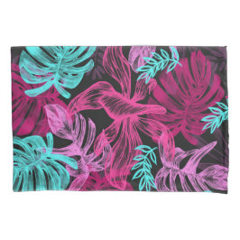 Florescent Palmini Bladeren zoet Kussensloop