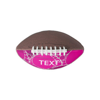 Florescent Pink Bling American Football